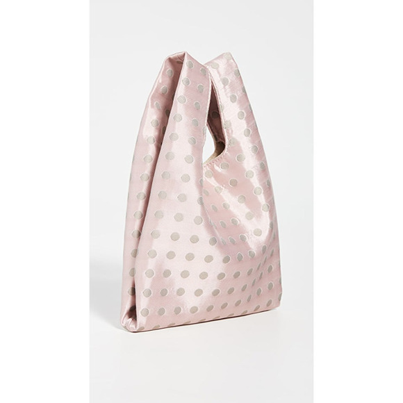 Hayward USA Pink Silk Polka Dot Mini Tote Bag NWOT - Picture 3 of 15
